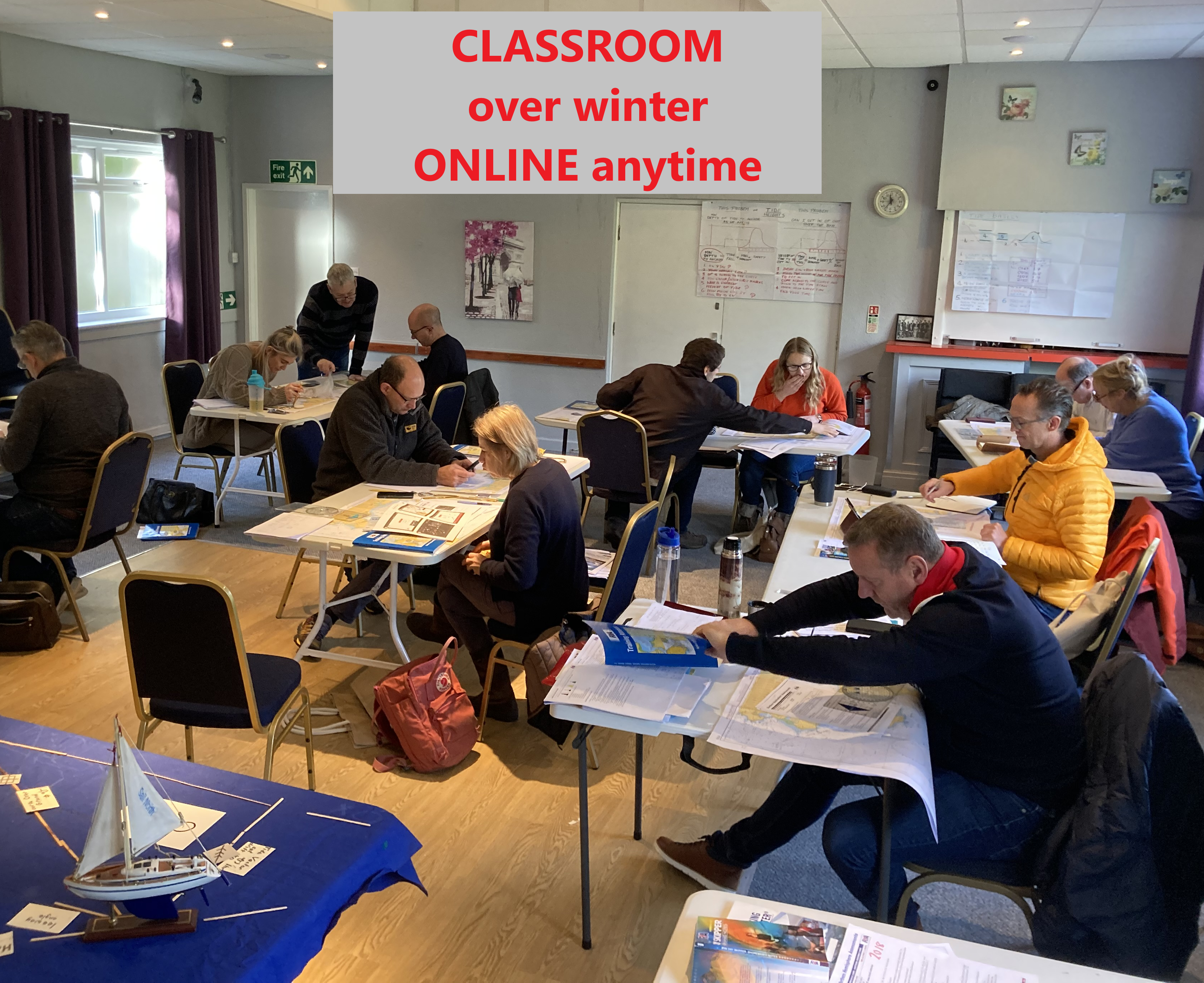 RYA navigation classroom training Sheffield